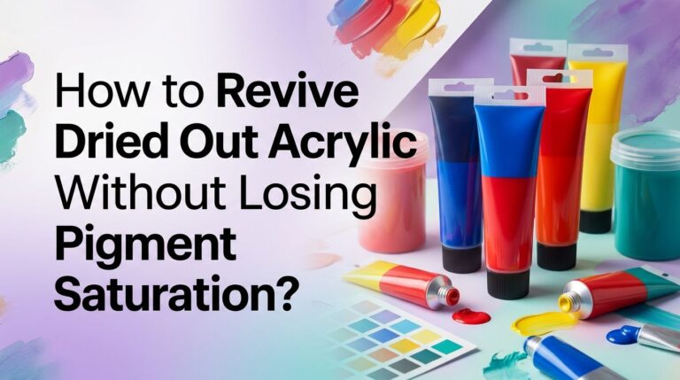 How to Revive Dried Out Acrylic Paint Without Losing Pigment Saturation?