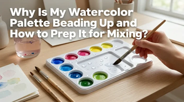 Why Is My Watercolor Palette Beading Up and How to Prep It for Mixing?