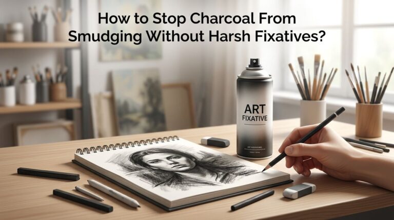 How to Stop Charcoal From Smudging Without Harsh Fixatives?