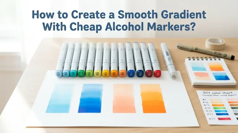 How to Create a Smooth Gradient With Cheap Alcohol Markers?