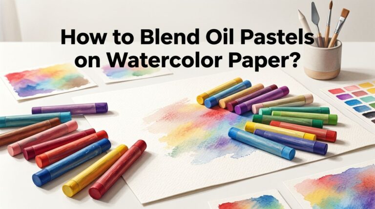 How to Blend Oil Pastels on Watercolor Paper?