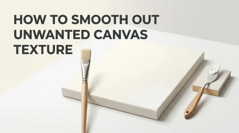 How to Smooth Out Unwanted Canvas Texture?