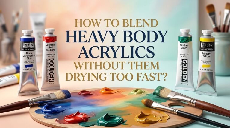 How to Blend Heavy Body Acrylics Without Them Drying Too Fast?