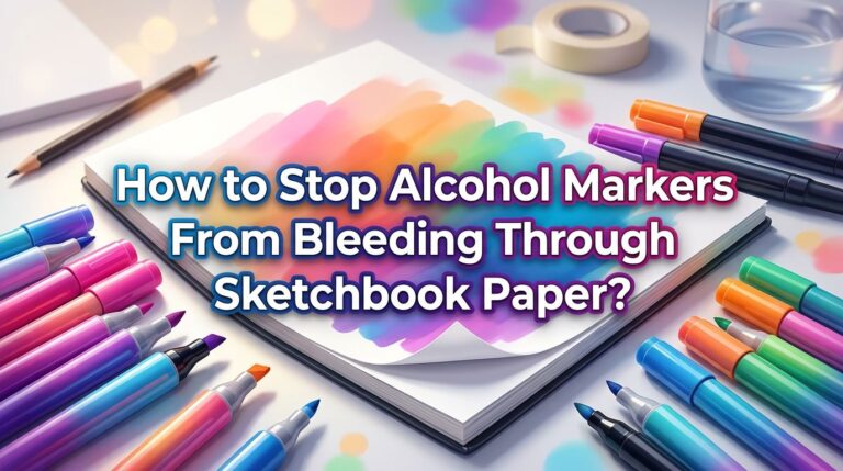 How to Stop Alcohol Markers From Bleeding Through Sketchbook Paper?