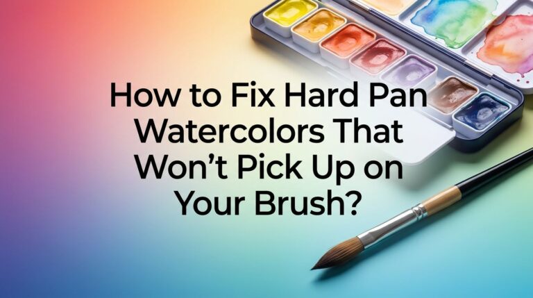 How to Fix Hard Pan Watercolors That Won’t Pick Up on Your Brush?