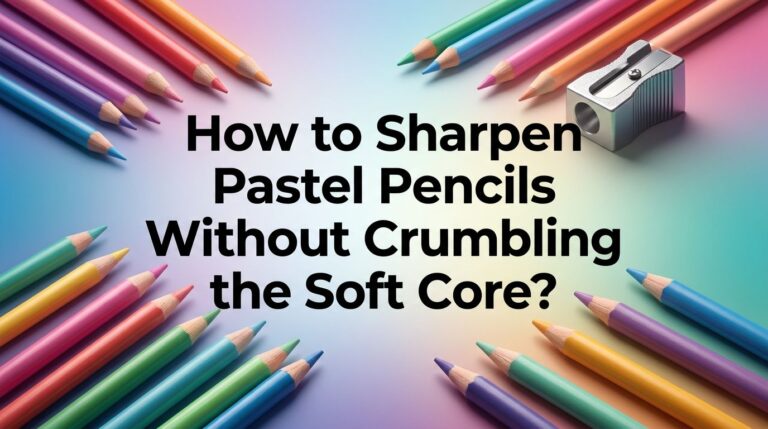 How to Sharpen Pastel Pencils Without Crumbling the Soft Core?