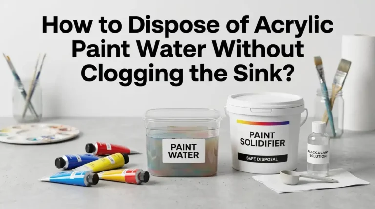 How to Dispose of Acrylic Paint Water Without Clogging the Sink?