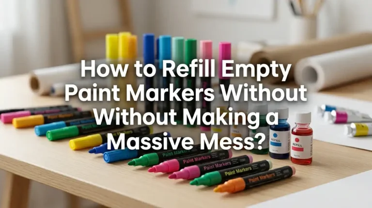 How to Refill Empty Paint Markers Without Making a Massive Mess?