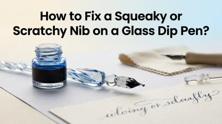 How to Fix a Squeaky or Scratchy Nib on a Glass Dip Pen?