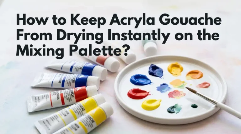 How to Keep Acryla Gouache From Drying Instantly on the Mixing Palette?
