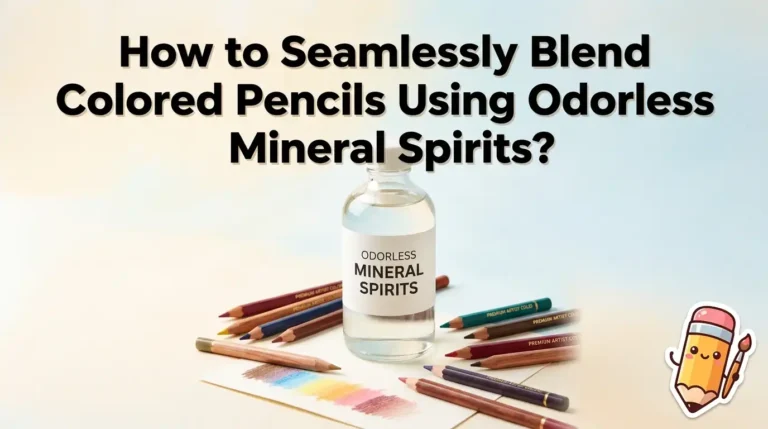 How to Seamlessly Blend Colored Pencils Using Odorless Mineral Spirits?