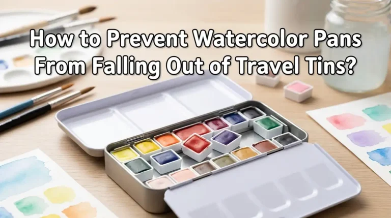 How to Prevent Watercolor Pans From Falling Out of Travel Tins?