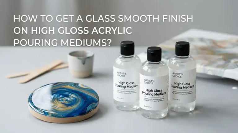 How to Get a Glass Smooth Finish on High Gloss Acrylic Pouring Mediums?