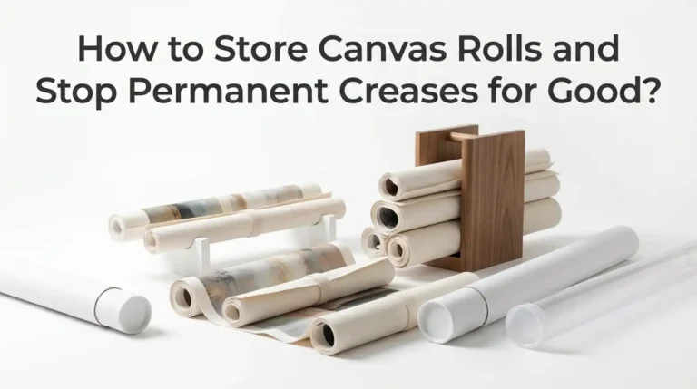 How to Store Canvas Rolls and Stop Permanent Creases for Good?