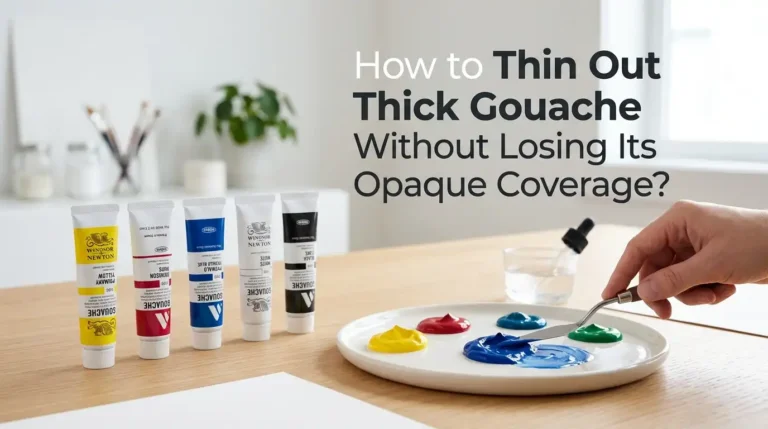 How to Thin Out Thick Gouache Without Losing Its Opaque Coverage?