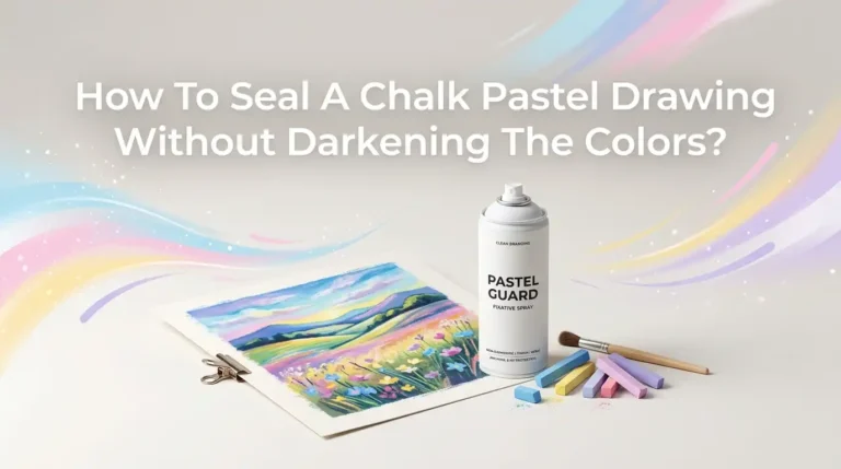 How To Seal A Chalk Pastel Drawing Without Darkening The Colors?