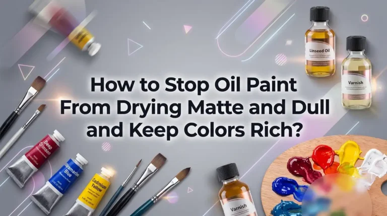 How to Stop Oil Paint From Drying Matte and Dull and Keep Colors Rich?
