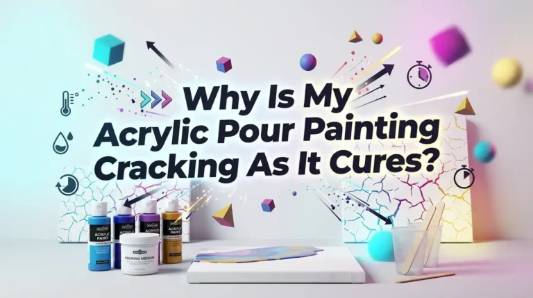 Why Is My Acrylic Pour Painting Cracking As It Cures?