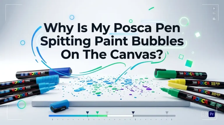 Why Is My Posca Pen Spitting Paint Bubbles On The Canvas?