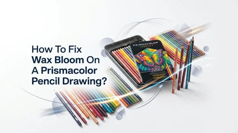 How To Fix Wax Bloom On A Prismacolor Pencil Drawing?