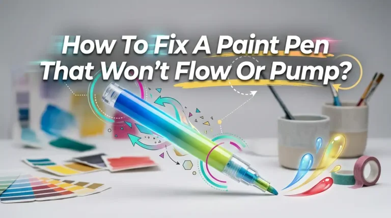 How To Fix A Paint Pen That Won’t Flow Or Pump?