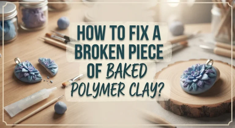 How To Fix A Broken Piece Of Baked Polymer Clay?