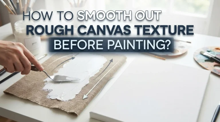 How To Smooth Out Rough Canvas Texture Before Painting?