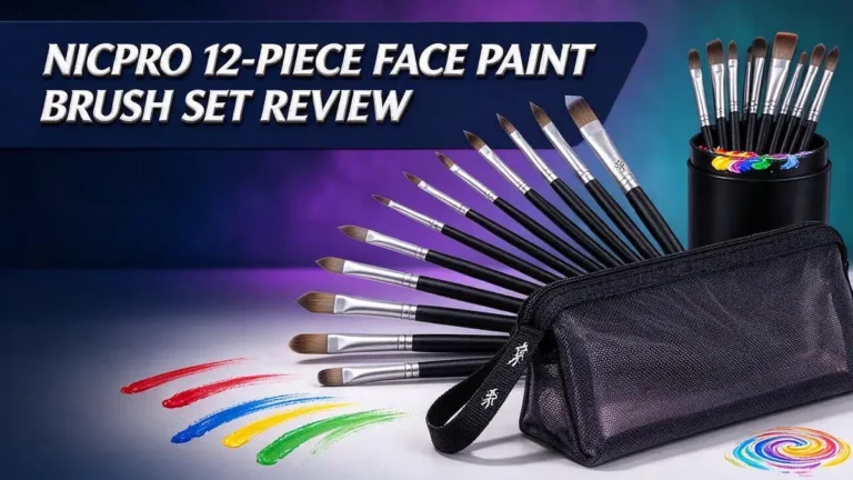 Nicpro 12-Piece Face Paint Brush Set Review: Performance, Durability, and Who It Suits